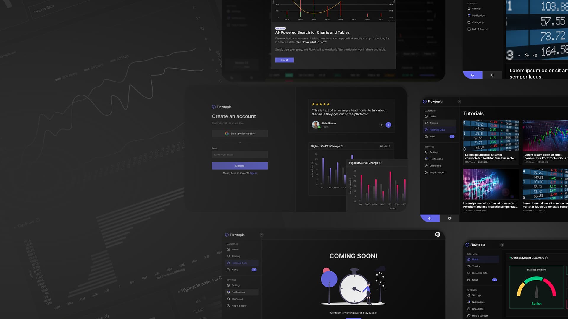 Flowtopia Dashboard screenshot
